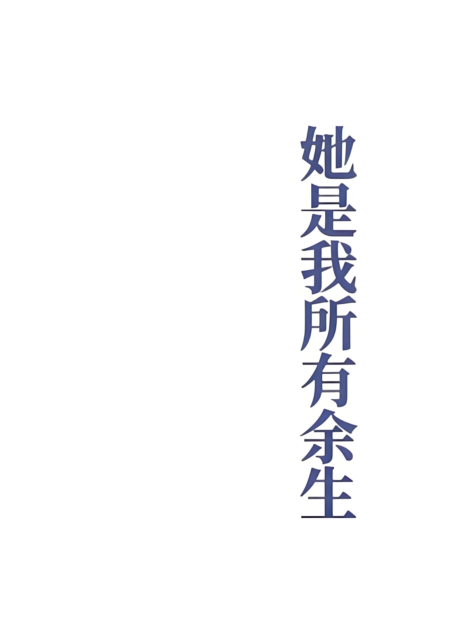 她是我所有余生 封面